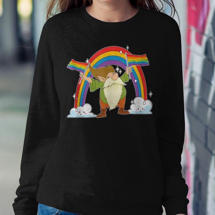 Rainbow Flag Nordic Gnome Lgbt Pride Month Garden Gnome Women Sweatshirt Unique Gifts