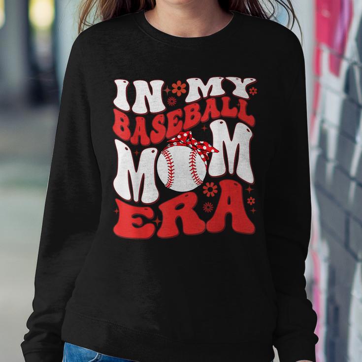 Retro In My Baseball Mom Era Mama Boy Women Sweatshirt Unique Gifts