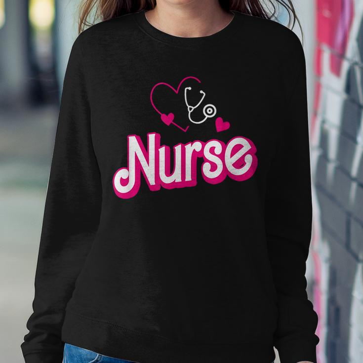Retro Nurse Nurse Week Nurse Women Sweatshirt Funny Gifts