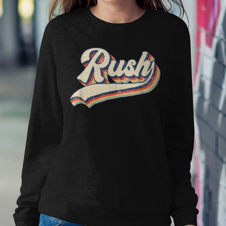 Rush Surname Vintage Retro Boy Girl Women Sweatshirt Funny Gifts