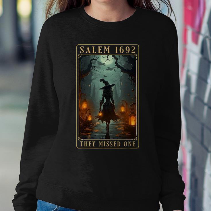 Salem 1692 They Missed One Halloween Witch Trials Women Sweatshirt Unique Gifts