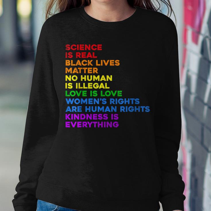 Science Is Real Love Is Love Womens Rights Gay Pride Lgbt Sweatshirt Unique Gifts