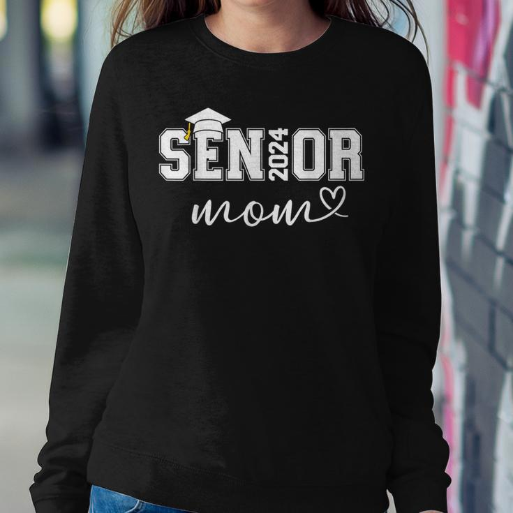 Senior Mom 2024 College University Graduation Class Of Women Sweatshirt Unique Gifts