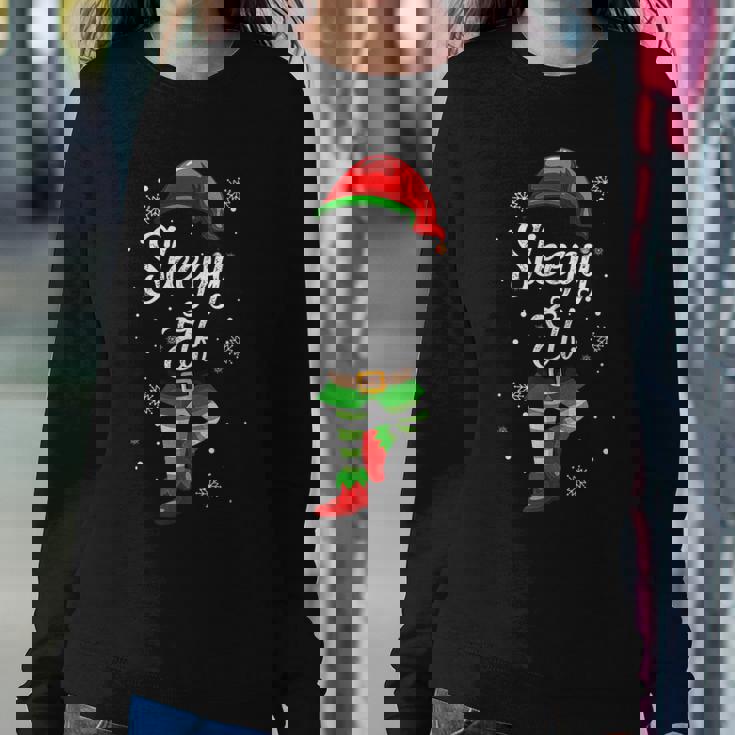 Sleepy Elf Christmas Costume Pajamas Elves Women Sweatshirt Unique Gifts