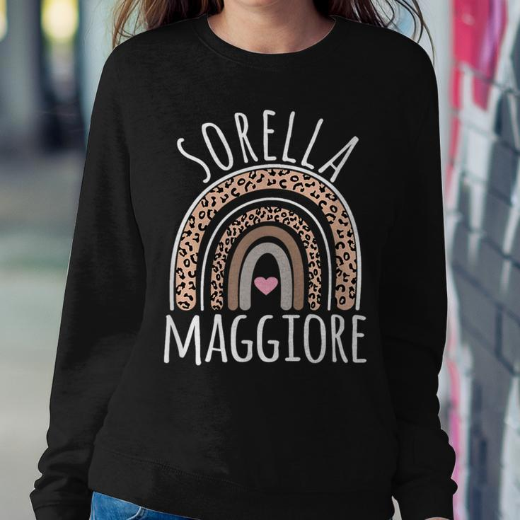 Sorella Maggiore Older Sister Italian Announcement Women Sweatshirt Unique Gifts
