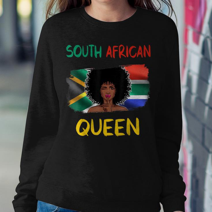 South African Queen South Africa Flag African Girl Pride Women Sweatshirt Unique Gifts