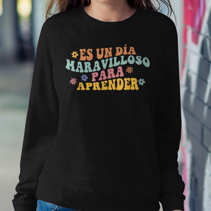 Spanish Teacher Dual Language Bilingual Teacher Cute Preppy Women Sweatshirt Unique Gifts