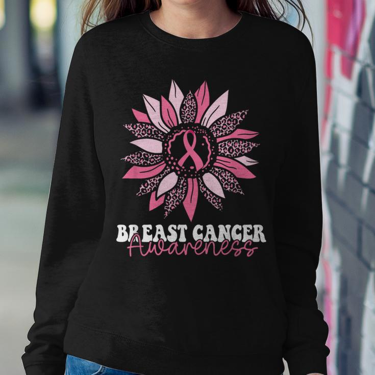 Sunflower Wear Pink Breast Cancer Awareness Warrior Women Sweatshirt Unique Gifts