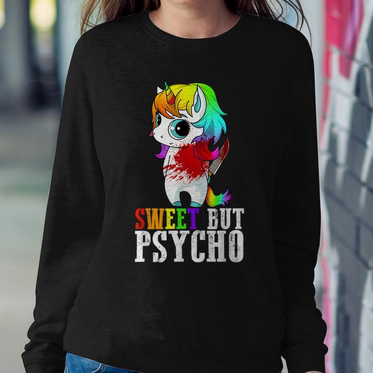 Sweet But Psycho Cute Humor Wife Mom Horror Goth Punk Women Sweatshirt Unique Gifts