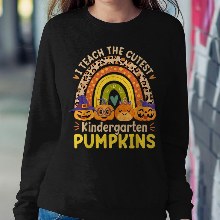 I Teach The Cutest Kindergarten Pumpkins Halloween Teacher Halloween For Teacher Women Sweatshirt Unique Gifts