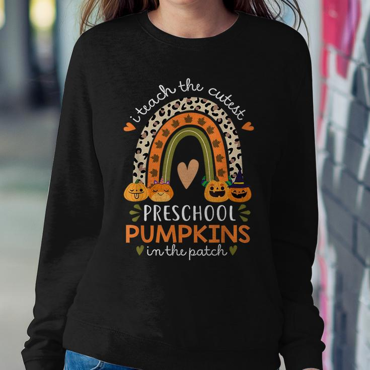 I Teach The Cutest Preschool Pumpkins Halloween Teacher Fall Halloween For Teacher Women Sweatshirt Unique Gifts