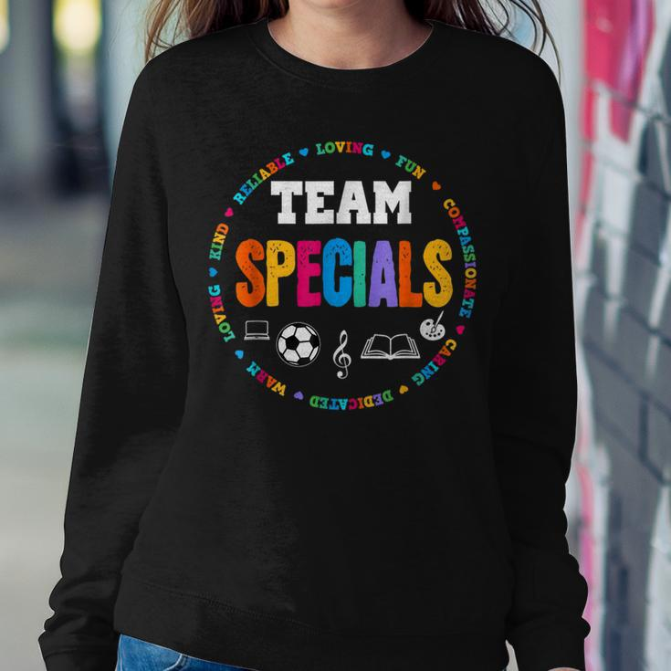 Team Specials Teacher Tribe Squad Back To Primary School Women Sweatshirt Unique Gifts