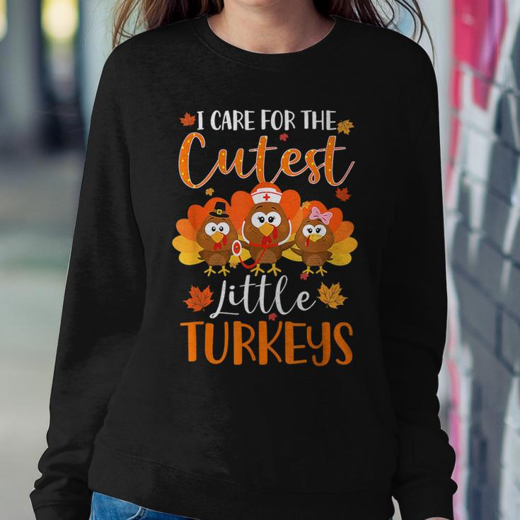 Thanksgiving Nurse Turkey Nurse Day Nicu Nurse Women Sweatshirt Funny Gifts