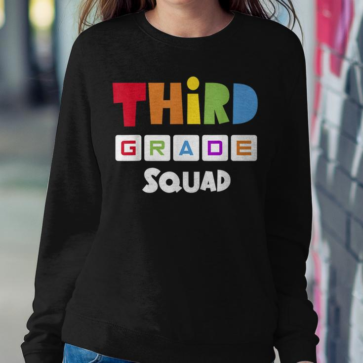 Third Grade Squad Team 3Rd Grade Teacher Women Sweatshirt Funny Gifts
