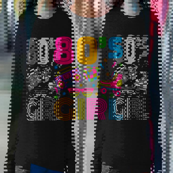 This Is My 80S Girl Costume 1980S Retro Vintage 80S Party Women Crewneck Graphic Sweatshirt Personalized Gifts