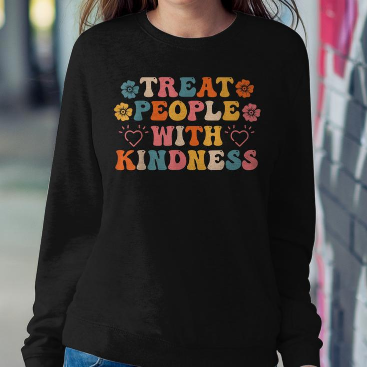 Treat People With Kindness Graphic For Women And Men Women Crewneck Graphic Sweatshirt Unique Gifts