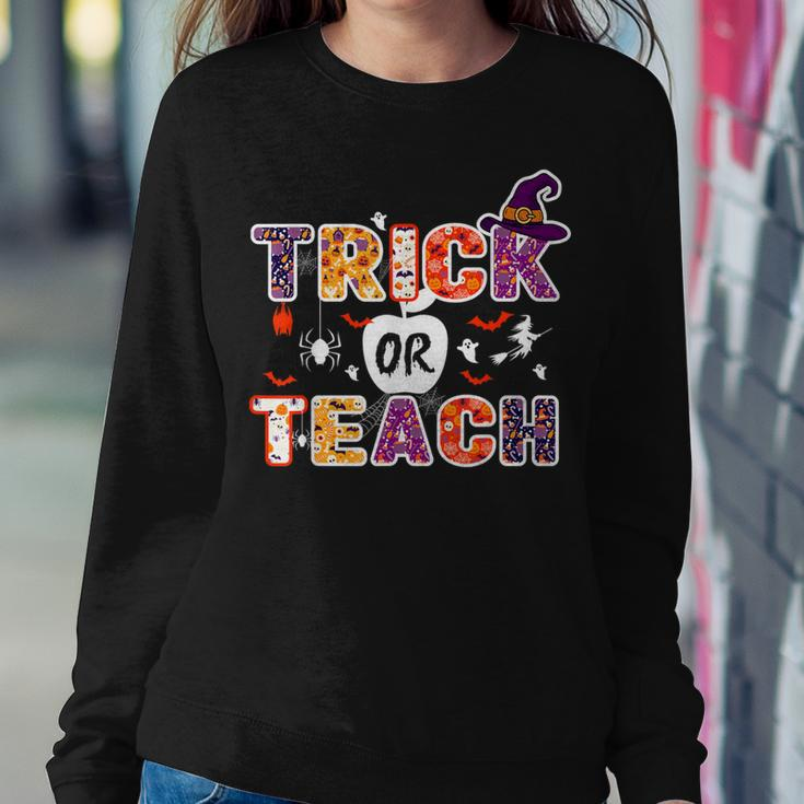 Trick Or Teach Teacher Halloween Costume 2023 Women Sweatshirt Unique Gifts