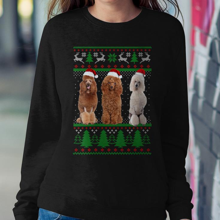 Ugly Christmas Sweater Poodle Dog Women Sweatshirt Unique Gifts