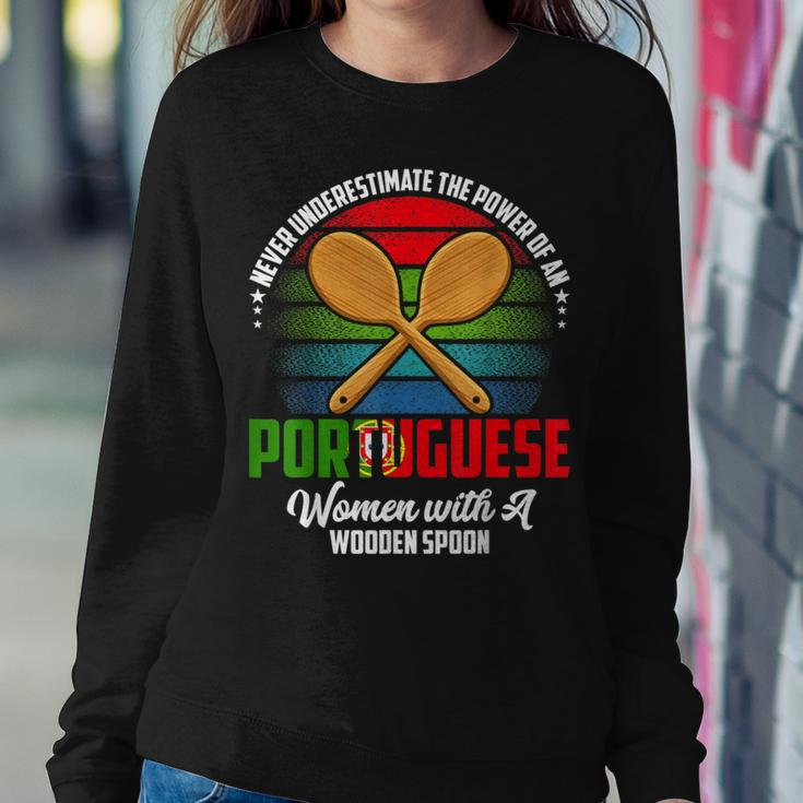 Never Underestimate The Power Of An Portuguese Woman Women Sweatshirt Unique Gifts