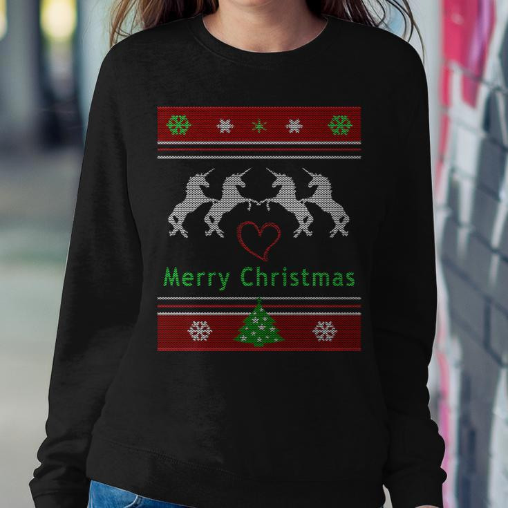 Unicorn Ugly Christmas Sweater Girls Birthday Women Sweatshirt Unique Gifts
