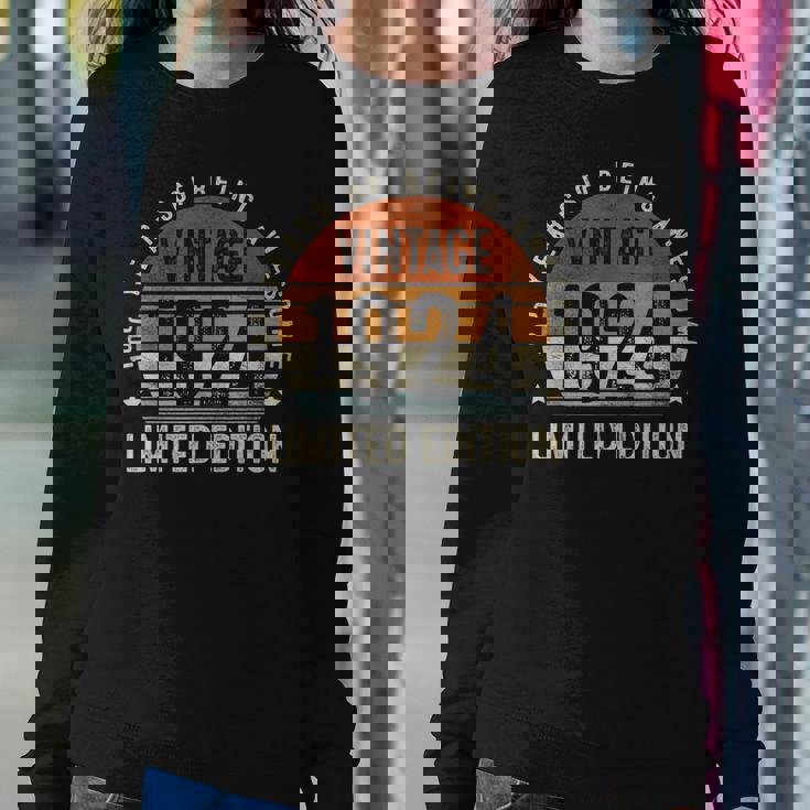 Vintage 1924 100 Bday Decorations 100Th Birthday Women Sweatshirt Unique Gifts