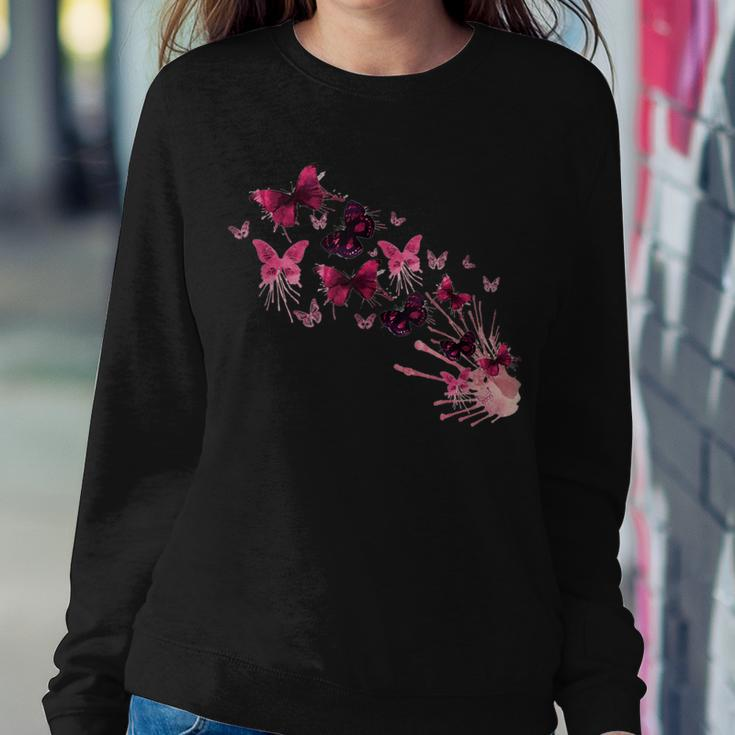 Vintage Butterflies Painted Collection For Butterfly Lovers Women Sweatshirt Unique Gifts