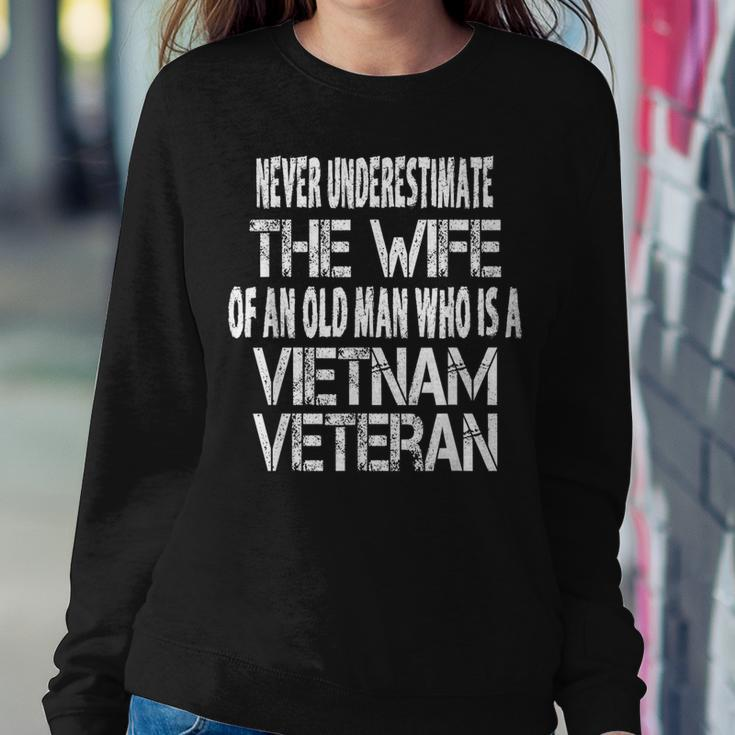 Vintage Vietnam Veteran Wife Spouse Of Vietnam Vet Women Sweatshirt Unique Gifts