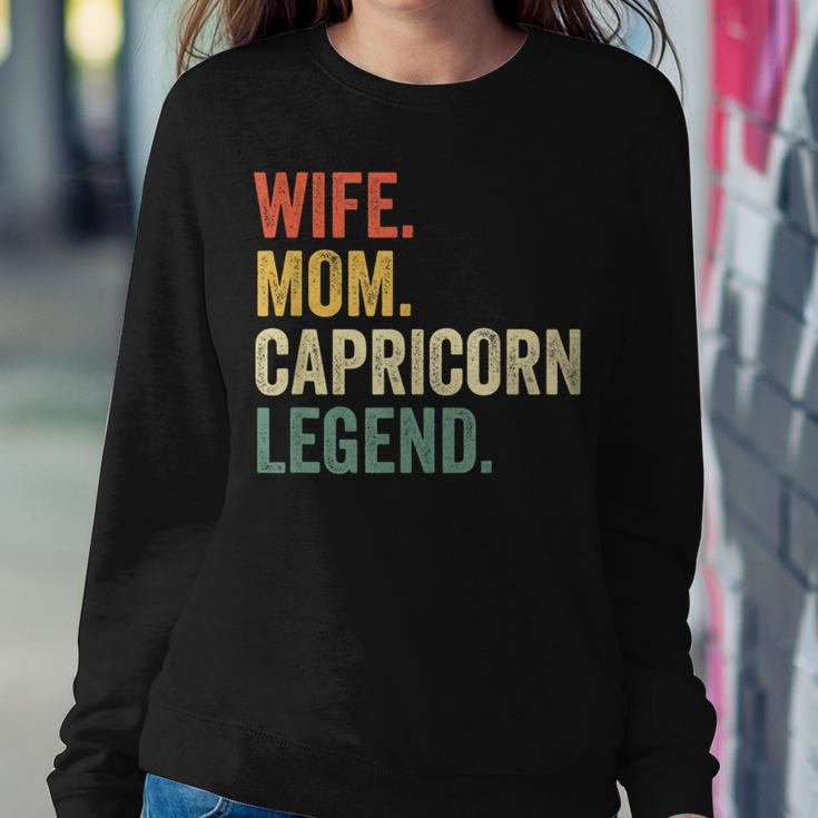 Wife Mom Capricorn Legend Zodiac Astrology Mother Women Sweatshirt Unique Gifts