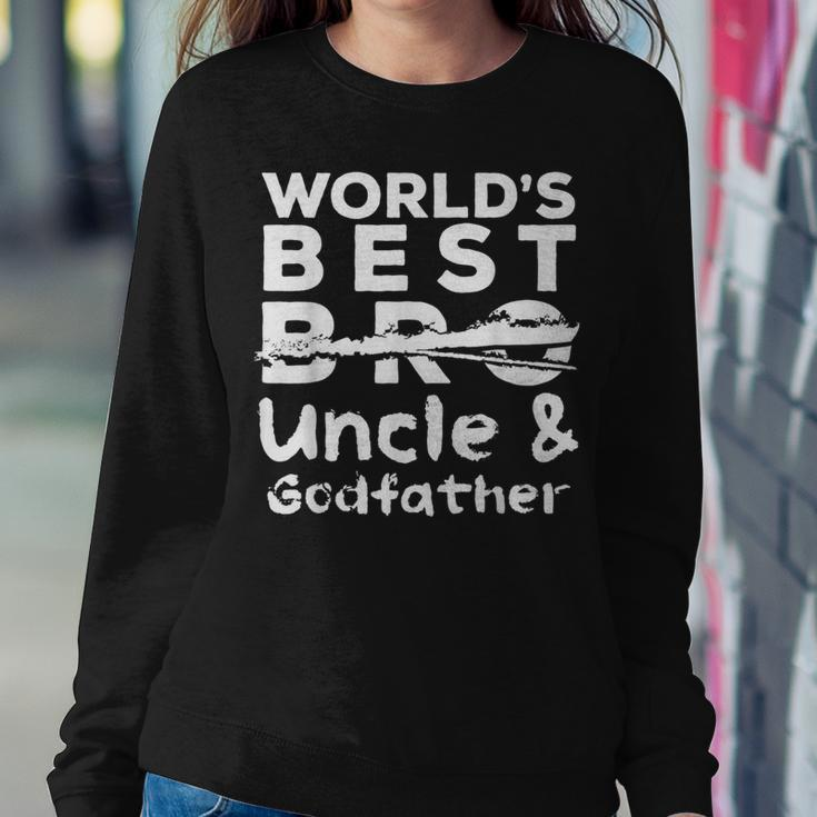 Worlds Best Bro Uncle Godfather Baby Reveal 2020 Women Sweatshirt Unique Gifts