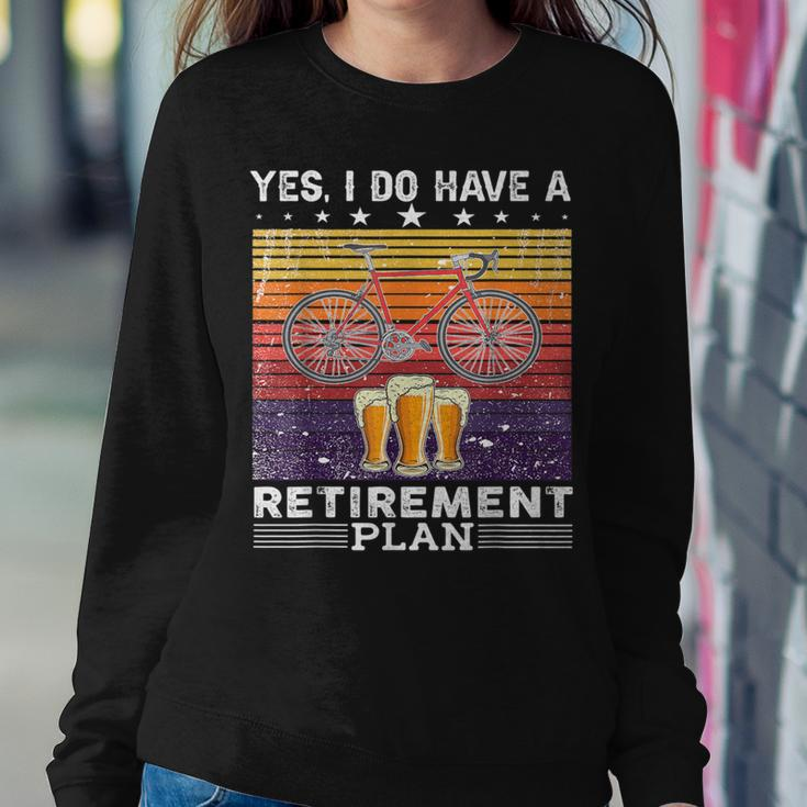 Yes I Do Have A Retirement Plan Bike And Beer Women Sweatshirt Unique Gifts