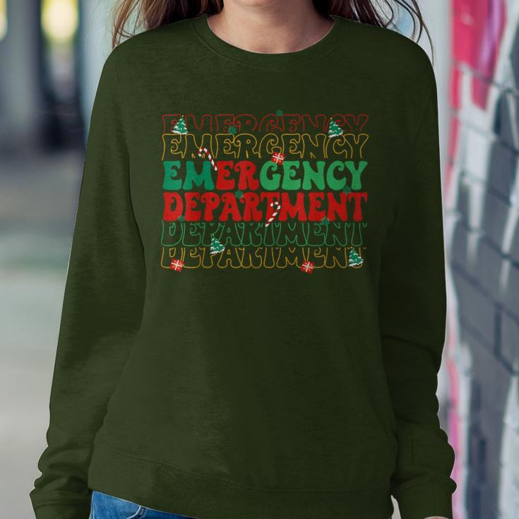 Emergency Department Christmas Ed Er Nurse Crew Women Women Sweatshirt Funny Gifts