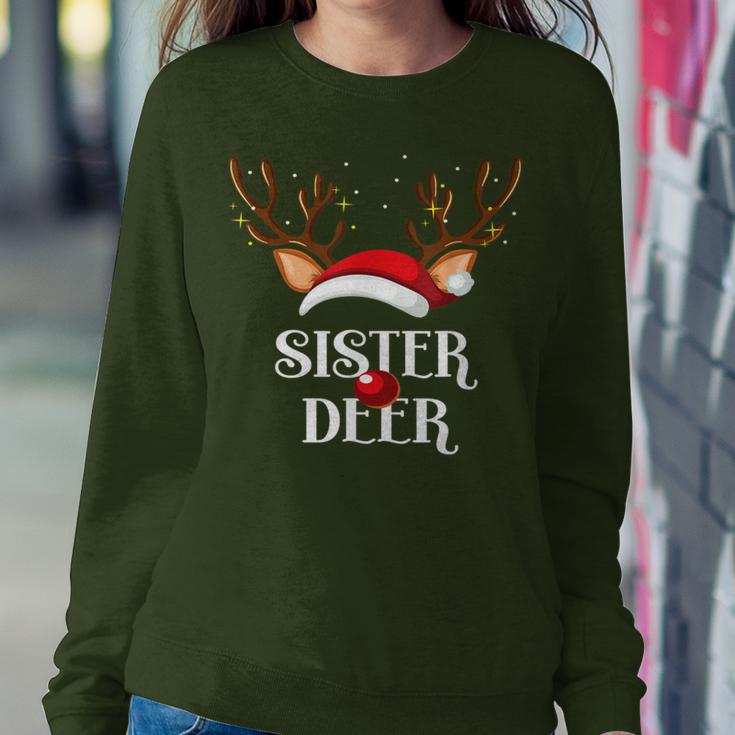 Sister Deer Family Matching Christmas Reindeer Party Women Sweatshirt Unique Gifts