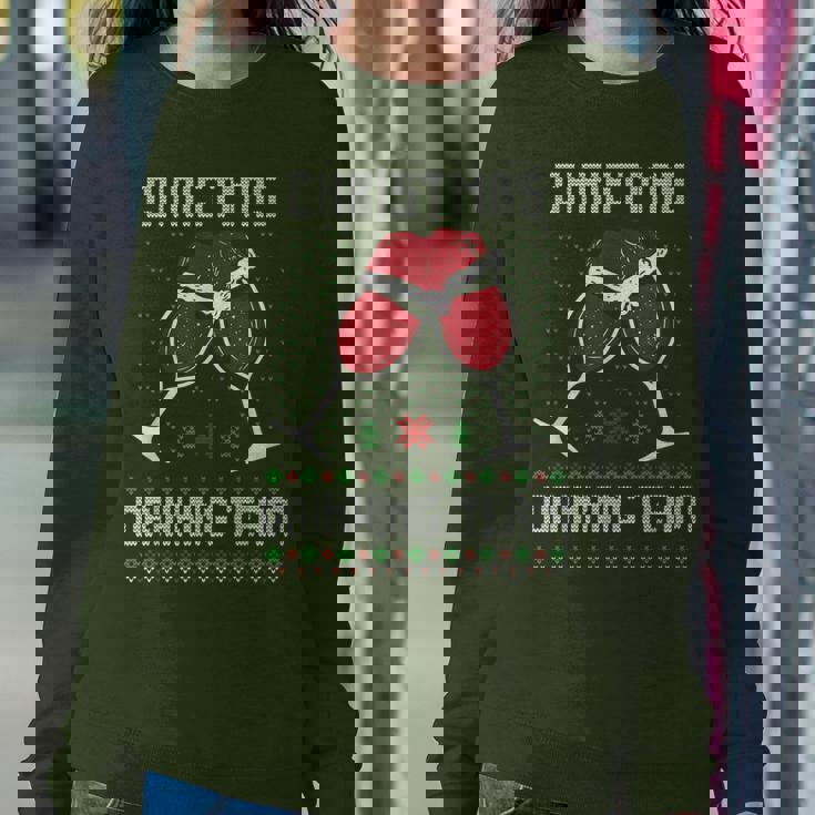 Ugly Christmas Sweater Alcohol Drink Beer Drinking Team Wine Women Sweatshirt Personalized Gifts