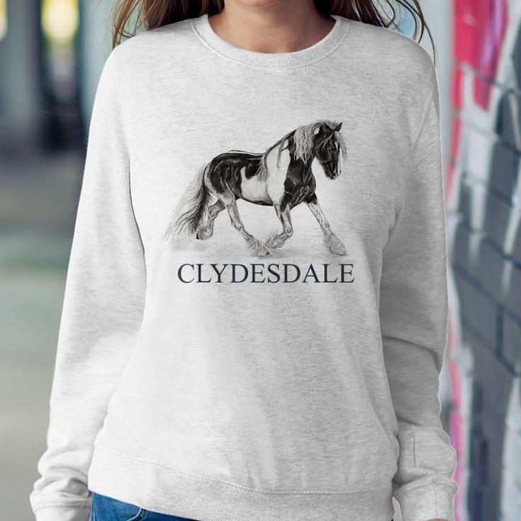 Clydesdale Equestrian Horse Lover Women Sweatshirt Unique Gifts