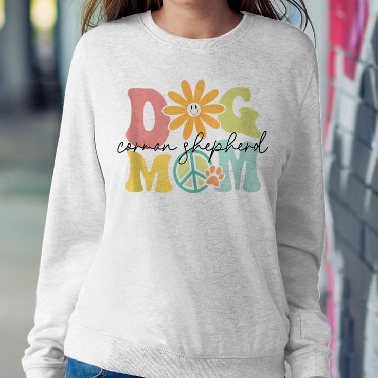 Corman Shepherd Groovy Dog Mom Pet Lover Women Sweatshirt Unique Gifts