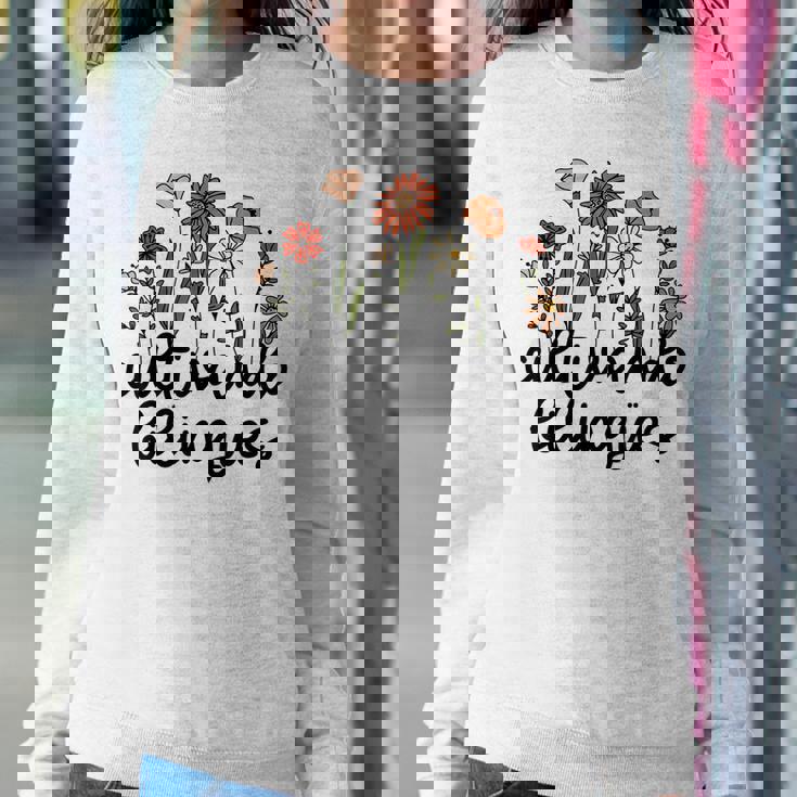 Cultivando Bilingues Dual Language Crew Bilingual Teacher Women Crewneck Graphic Sweatshirt Personalized Gifts