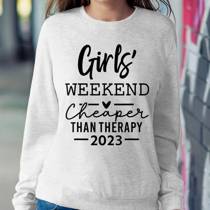 Girls Weekend Cheapers Than Therapy 2023 Sisters Trip 2023 Women Sweatshirt Unique Gifts
