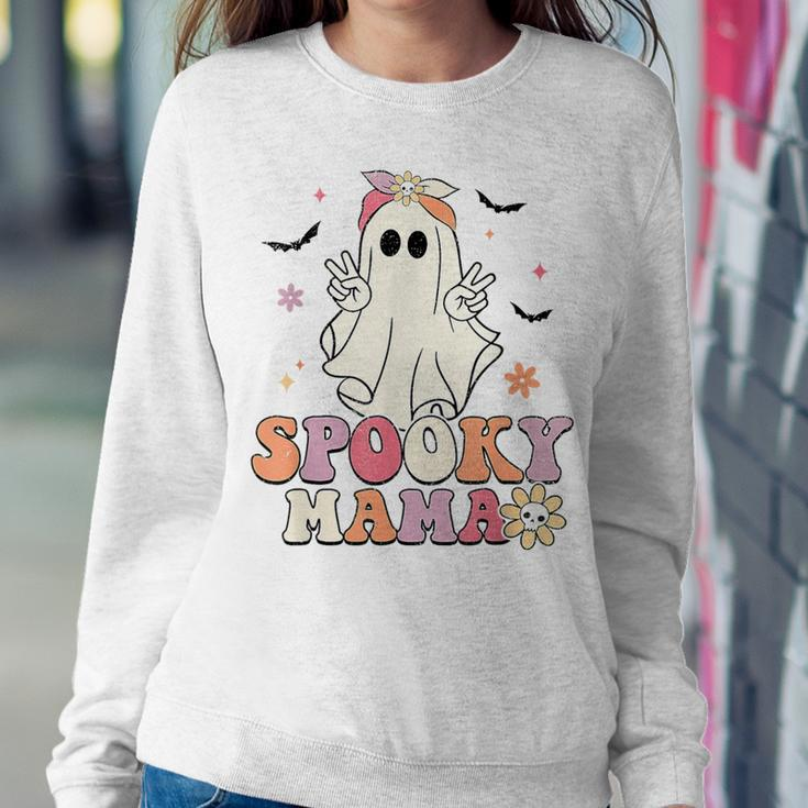Groovy Spooky Mama Birthday Family Matching Halloween Women Sweatshirt Unique Gifts