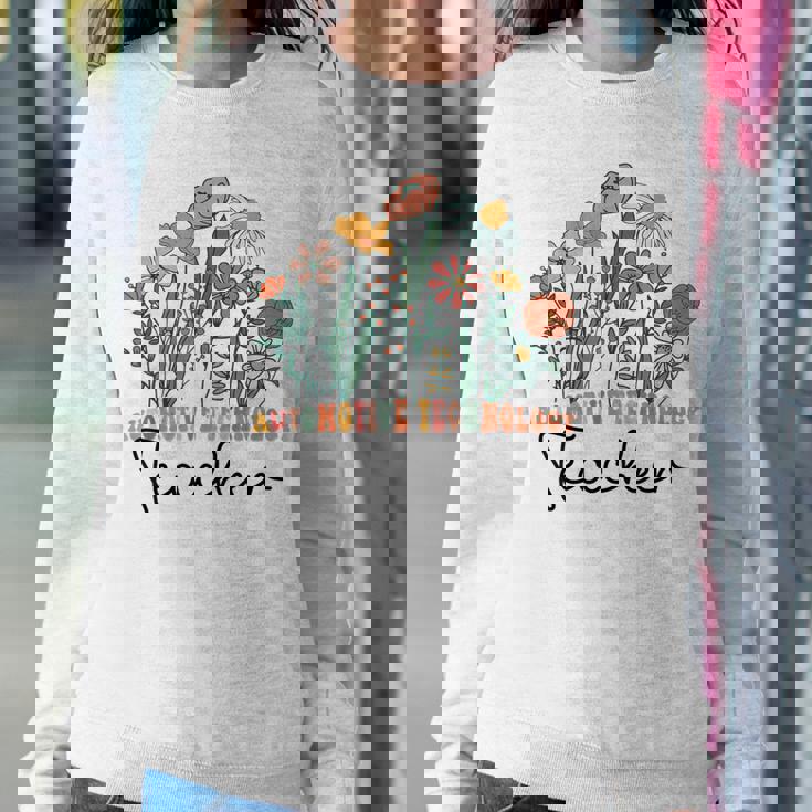 Groovy Wildflower Automotive Technology Teacher Women Sweatshirt Unique Gifts