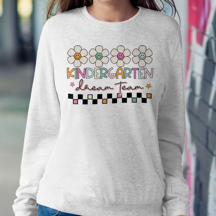 Kindergarten Dream Team Retro Back To School Teacher Student Women Sweatshirt Unique Gifts