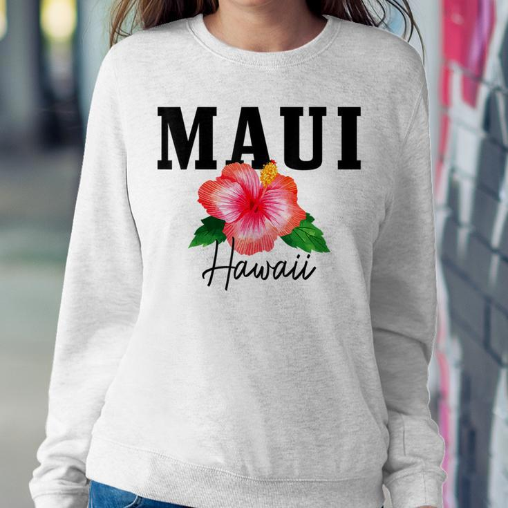 Maui Hawaii Floral Hibiscus Surf Surfer Vintage Hawaiian Women Sweatshirt Unique Gifts