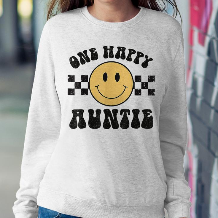 One Happy Dude 1St Birthday One Cool Auntie Family Matching Women Sweatshirt Funny Gifts
