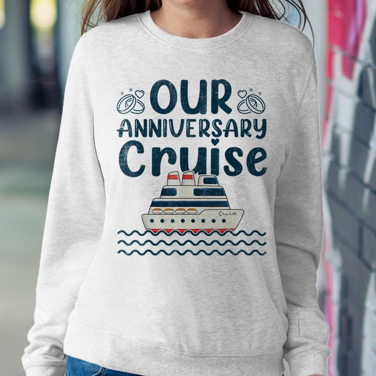 Our Anniversary Cruise Trip Wedding Husband Wife Couple Women Crewneck Graphic Sweatshirt Funny Gifts