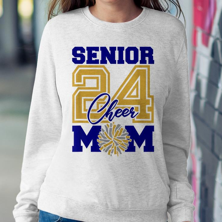 Senior Cheer Mom 2024 Cheerleader Parent Class Of 2024 Women Sweatshirt Funny Gifts