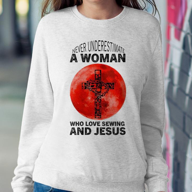 Sewing And Jesus Sewing Quote Women Quilting Lover Women Sweatshirt Unique Gifts