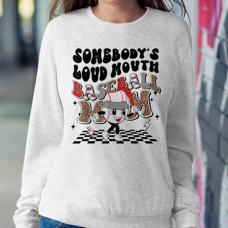 Somebodys Loud Mouth Baseball Mom Mama Momma For Mom Women Sweatshirt Unique Gifts