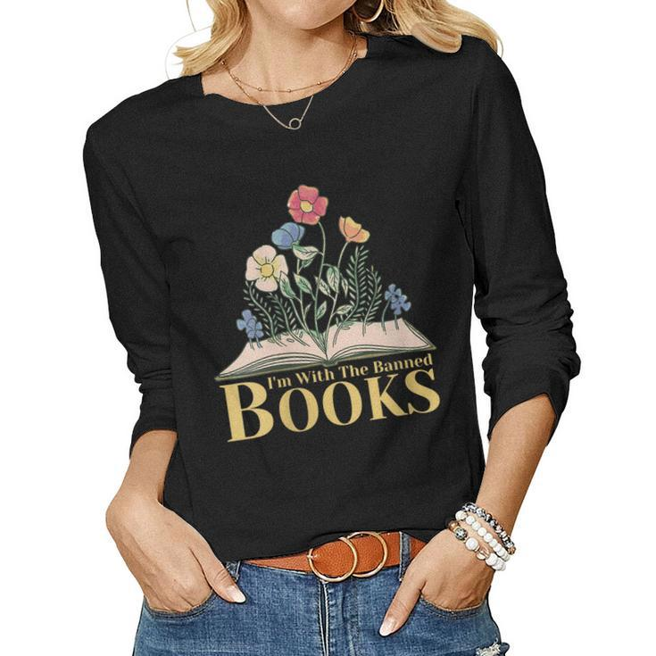 Banned Books Im With The Banned Books Women Long Sleeve T-shirt