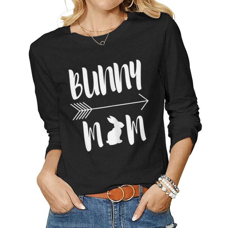 Bunny Mom Rabbit Mum For Women Women Long Sleeve T-shirt