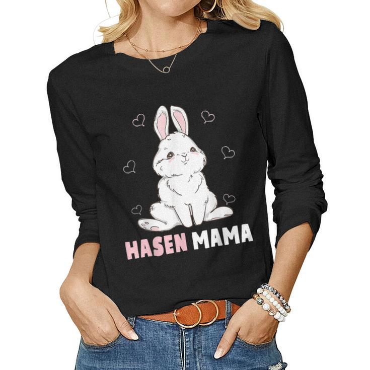 Cute Bunny Easter Rabbit Mum Rabbit Mum For Women Women Long Sleeve T-shirt
