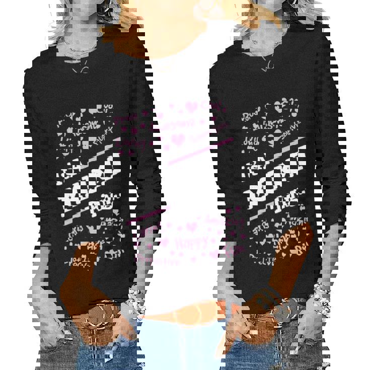 Mimi Grandma Gift Its A Mimi Thing Women Graphic Long Sleeve T-shirt